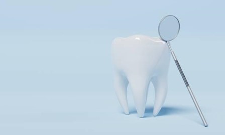 歯とデンタルミラー